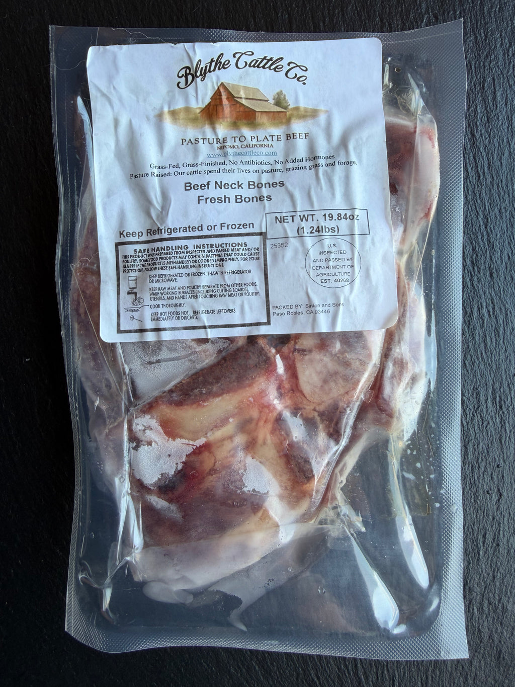 Grass-Finished Beef Neck Bones