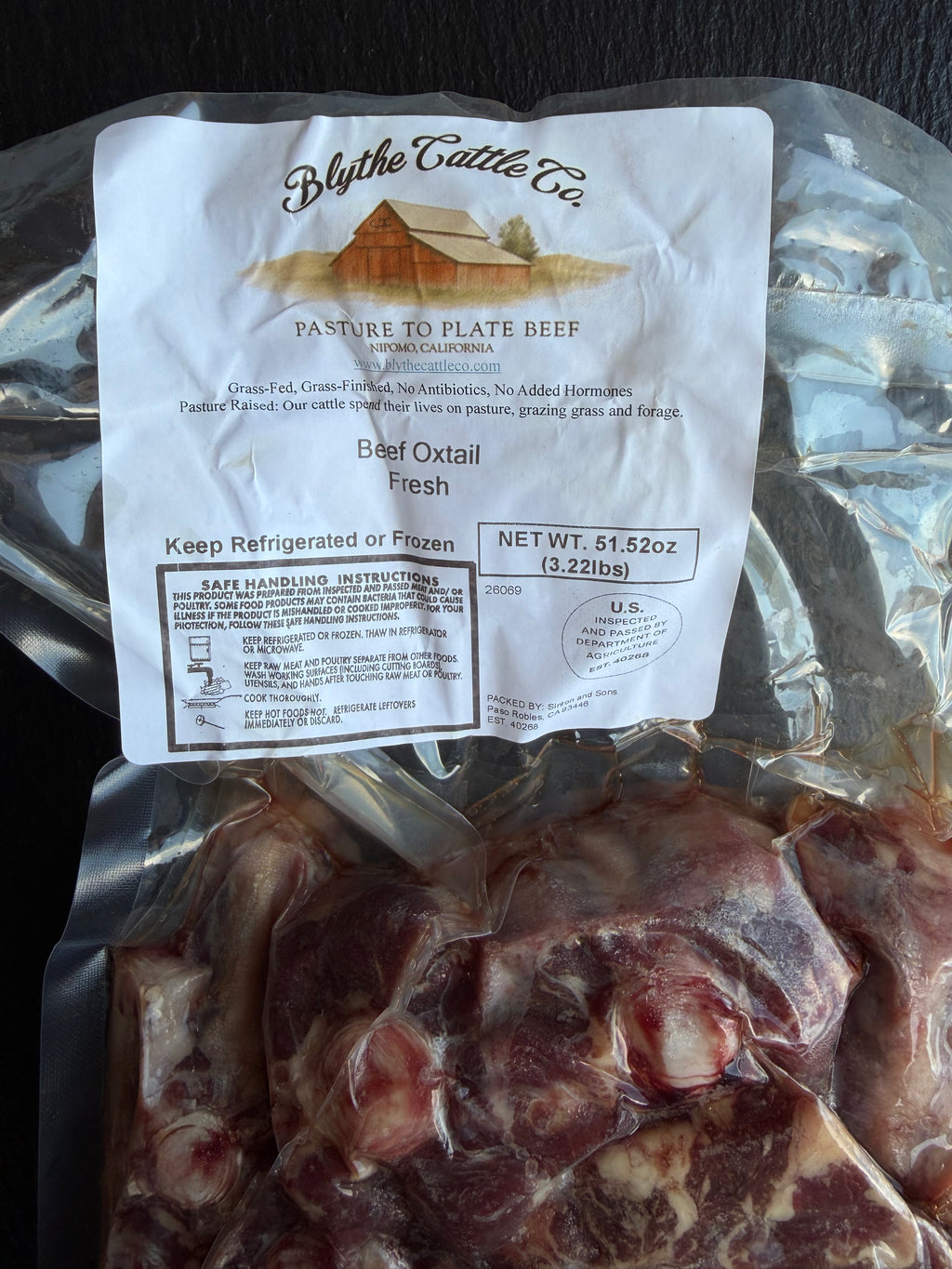 Grass-Finished Beef Oxtails