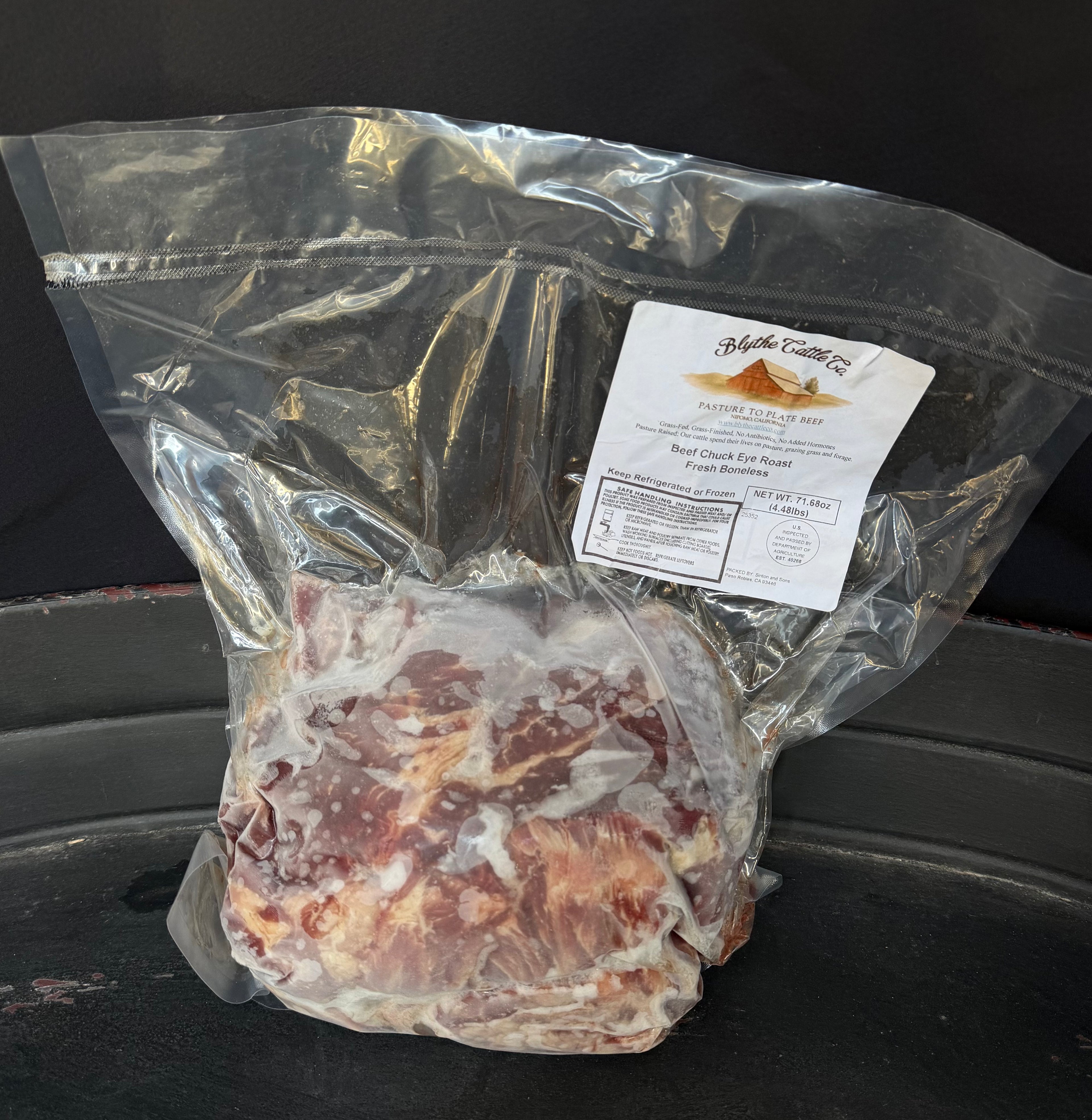 Grass-Finished Chuck Eye Roast (boneless)