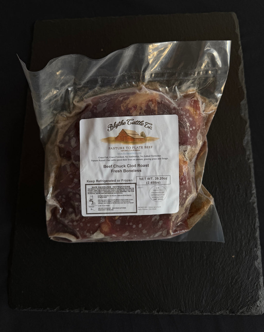 Grass-Finished Chuck Roast (Boneless)