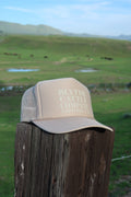 Tan Foam Trucker Hat