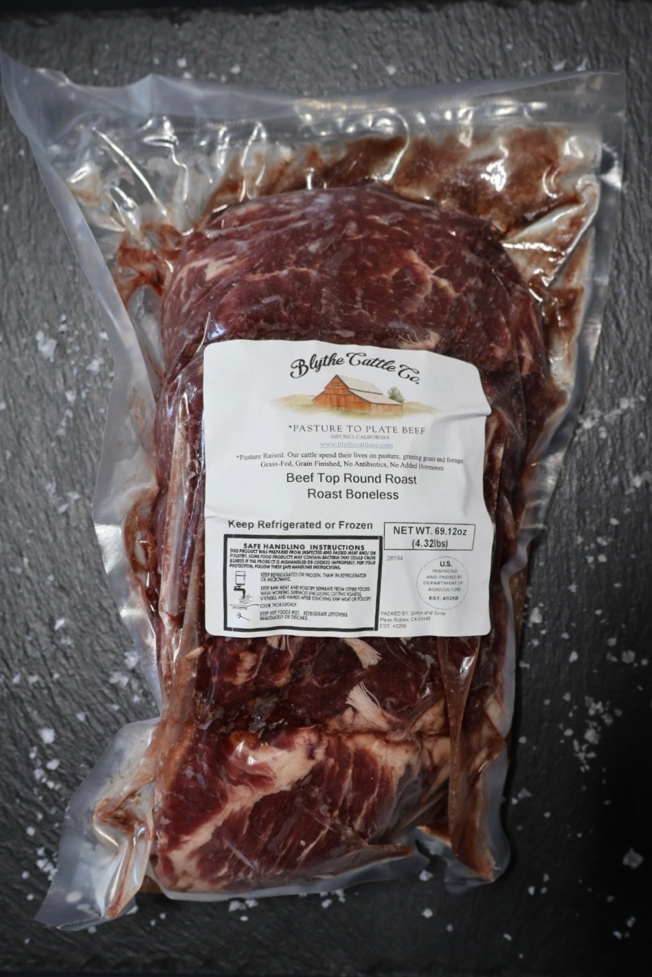 Grain-Finished Top Round Roast