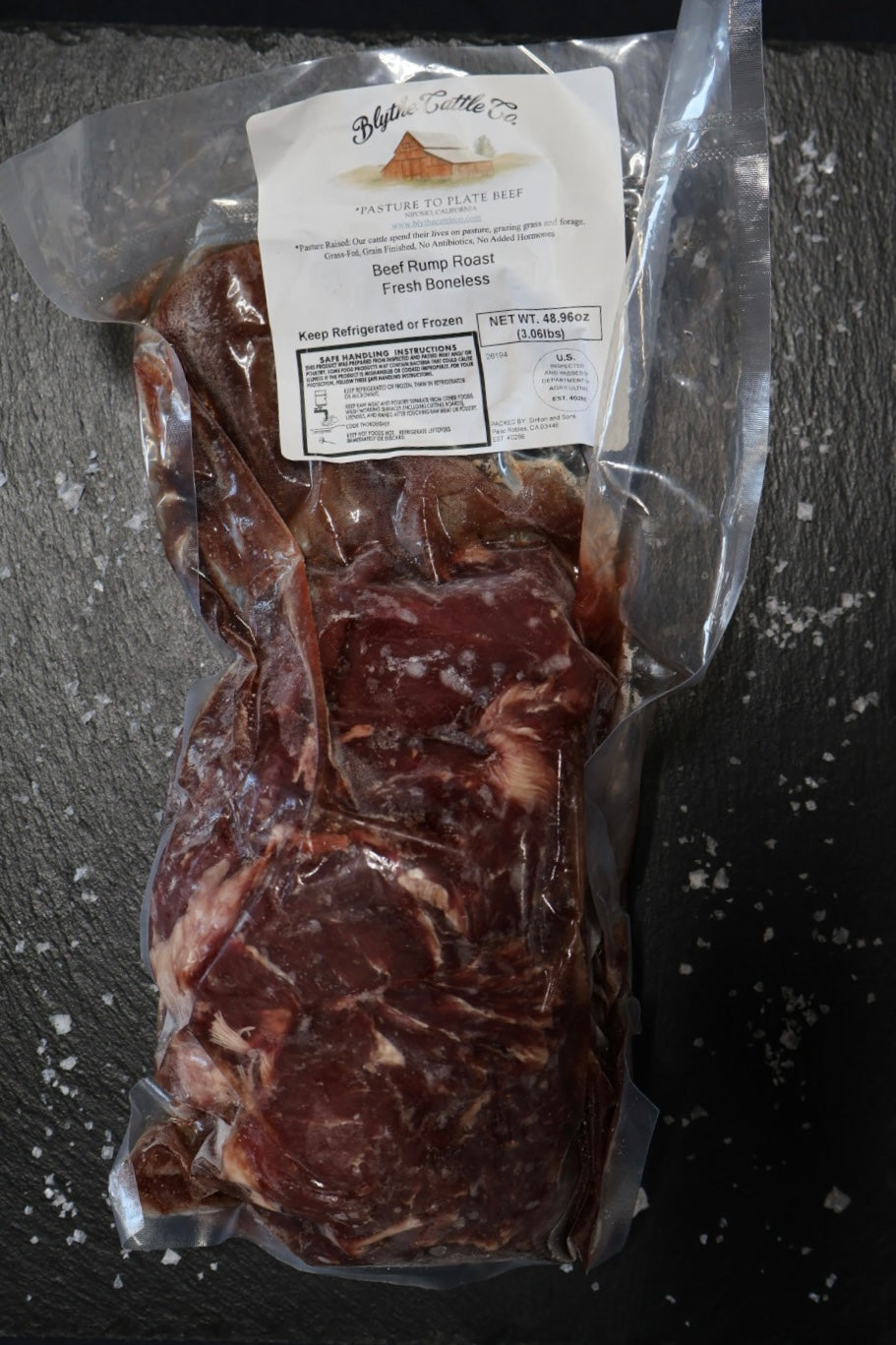 Grain-Finished Rump Roast