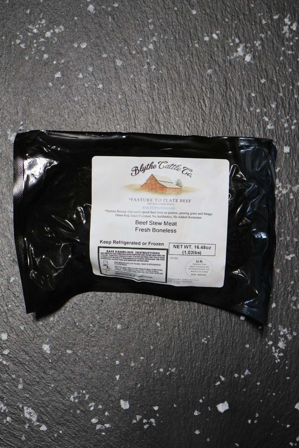 Grain-Finished Beef Stew Meat