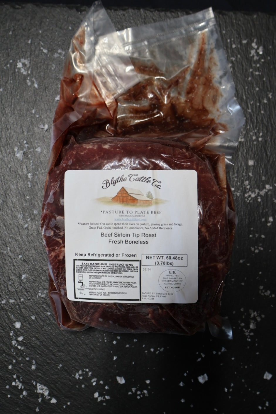 Grain-Finished Sirloin Tip Roast