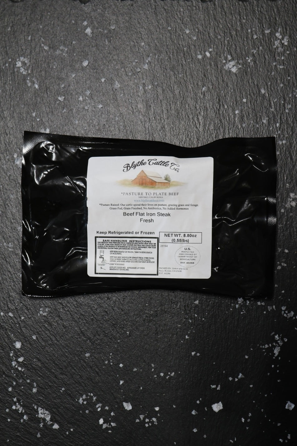 Grain-Finished Flat Iron Steak
