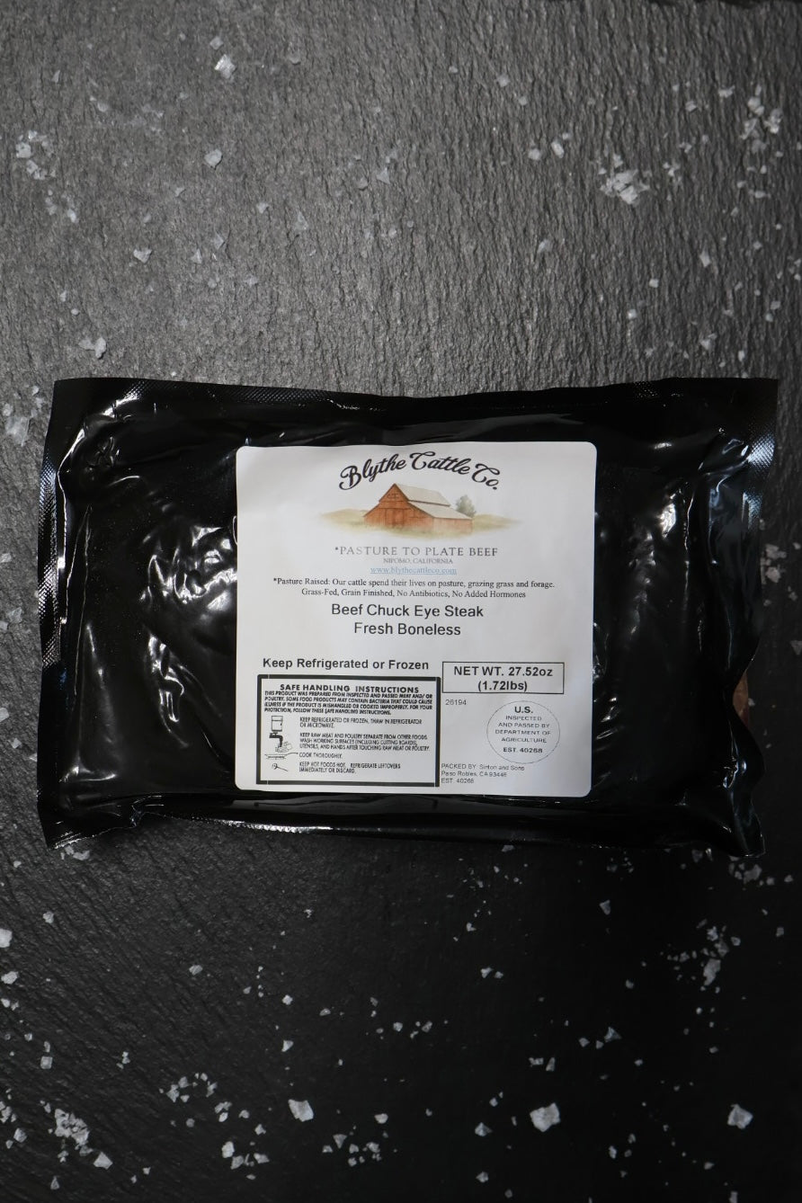 Grain-Finished Chuck Steaks (Boneless)