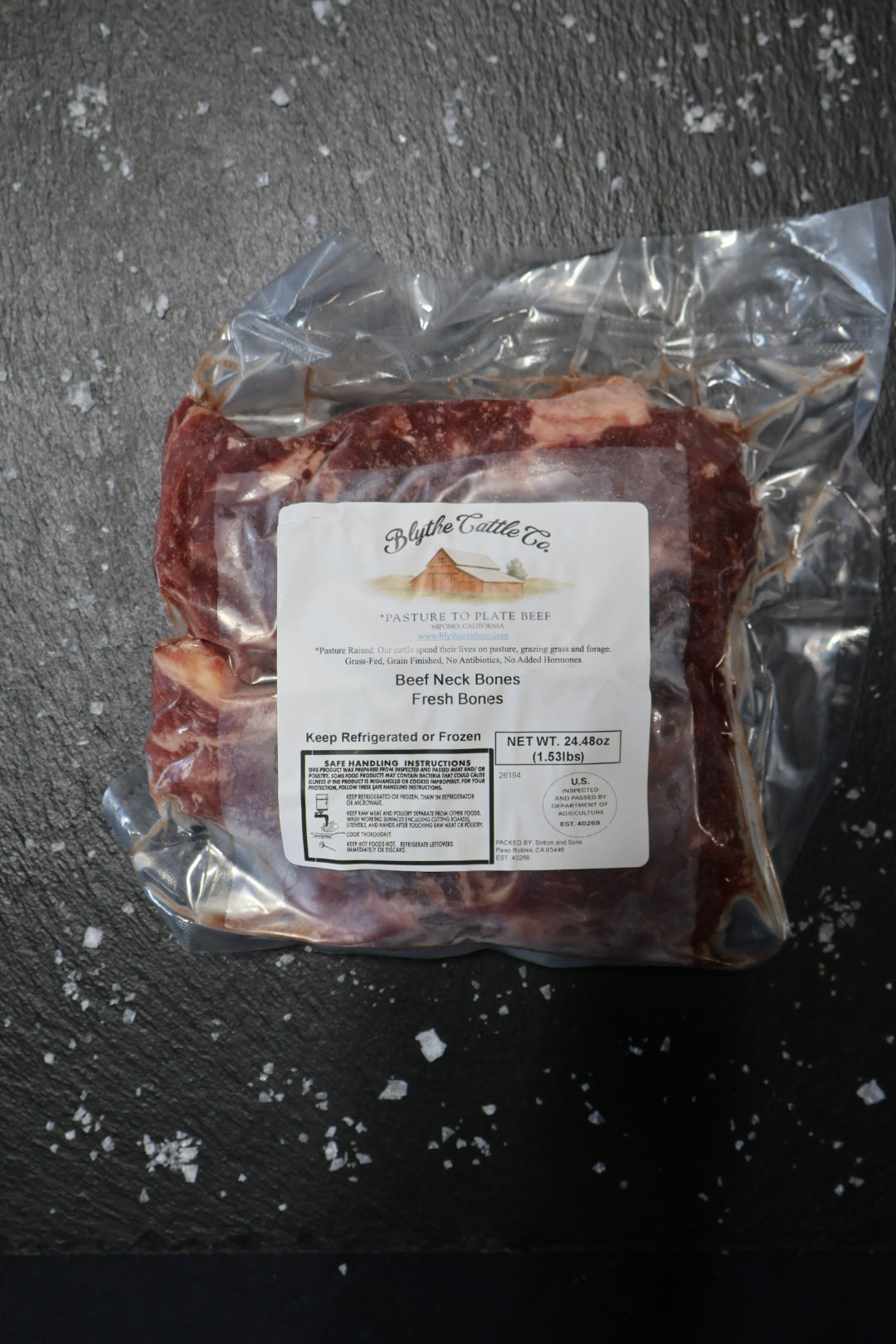 Grain-Finished Beef Neck Bones