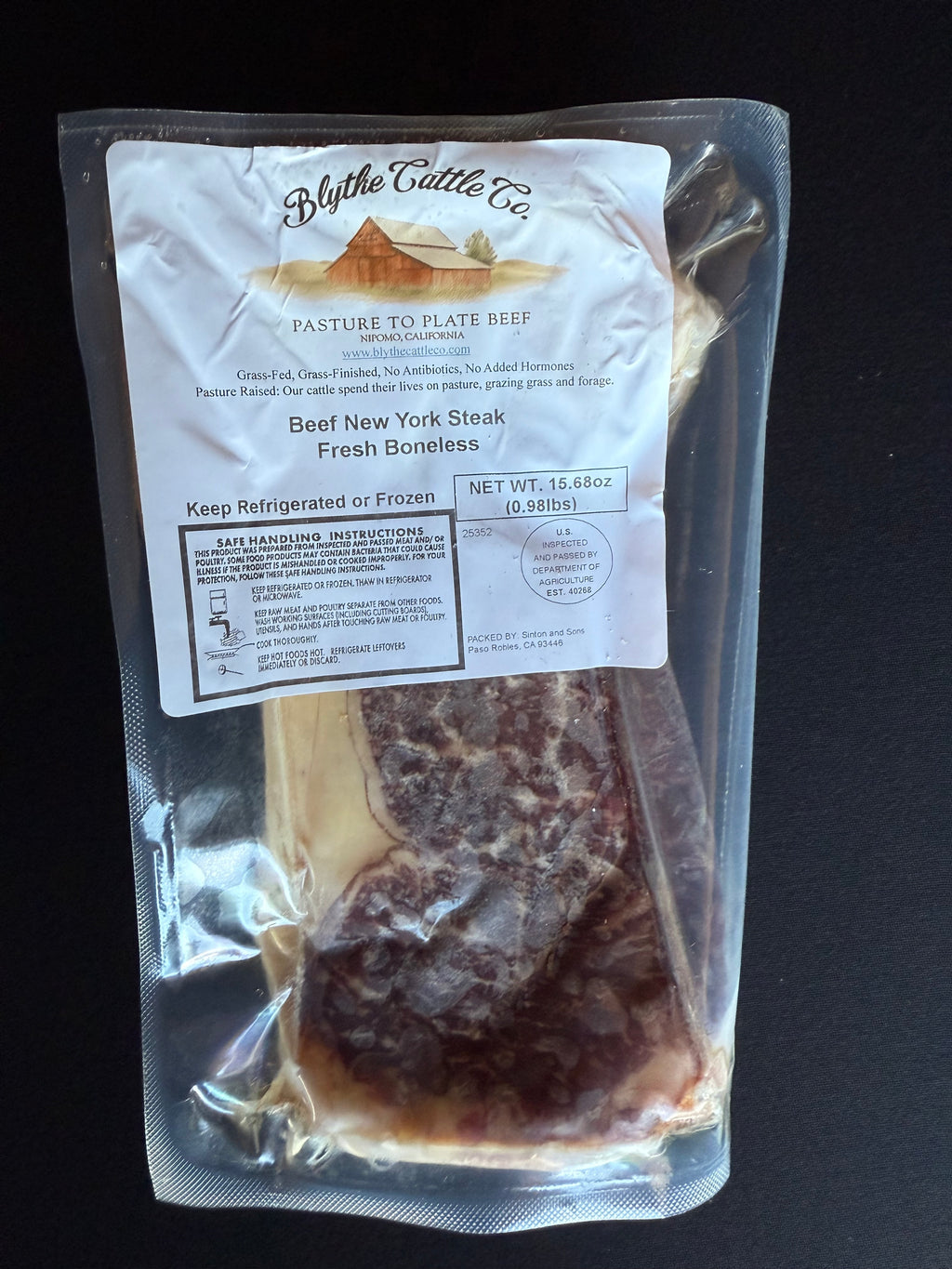 Grass-Finished New York Steak
