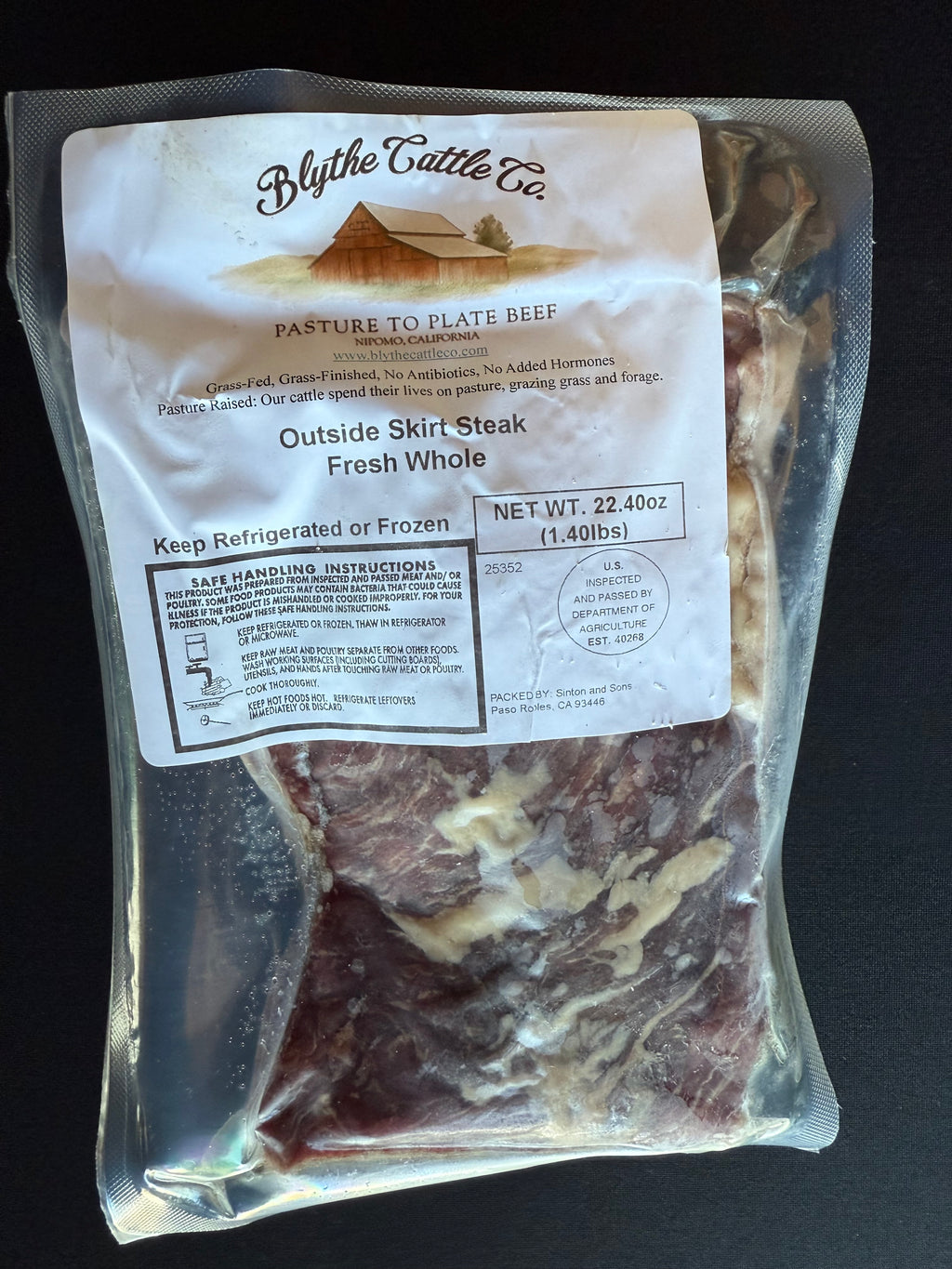 Grass-Finished Outside Skirt Steak