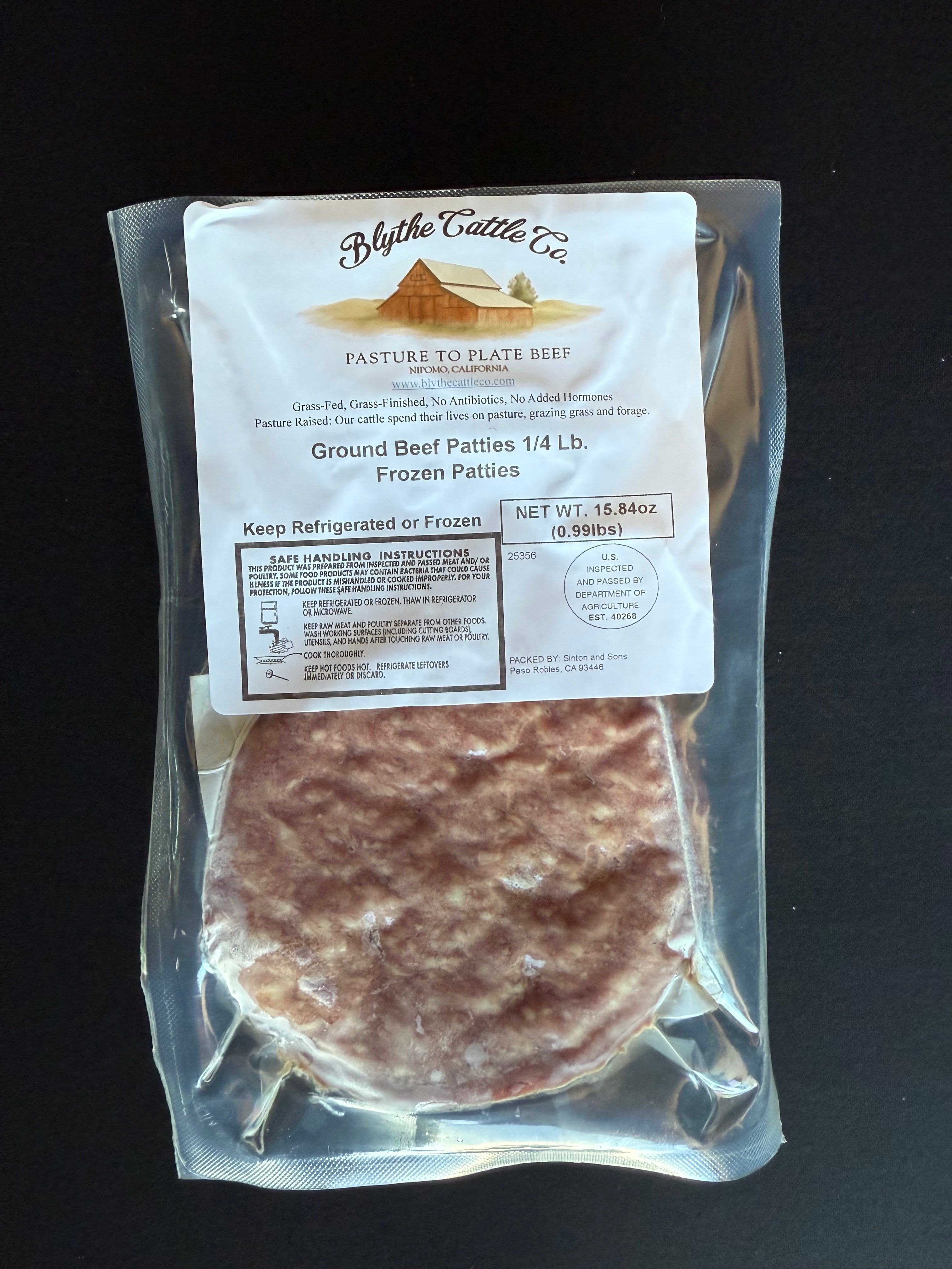 Grass-Finished Burger Patties