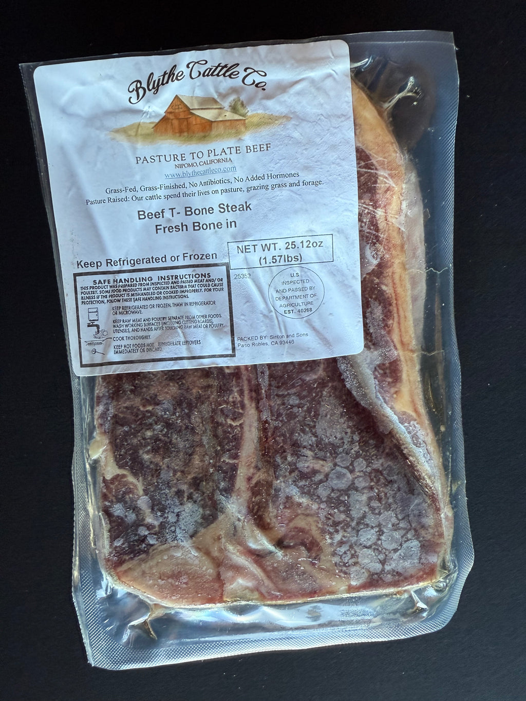 Grass-Finished T-Bone Steak