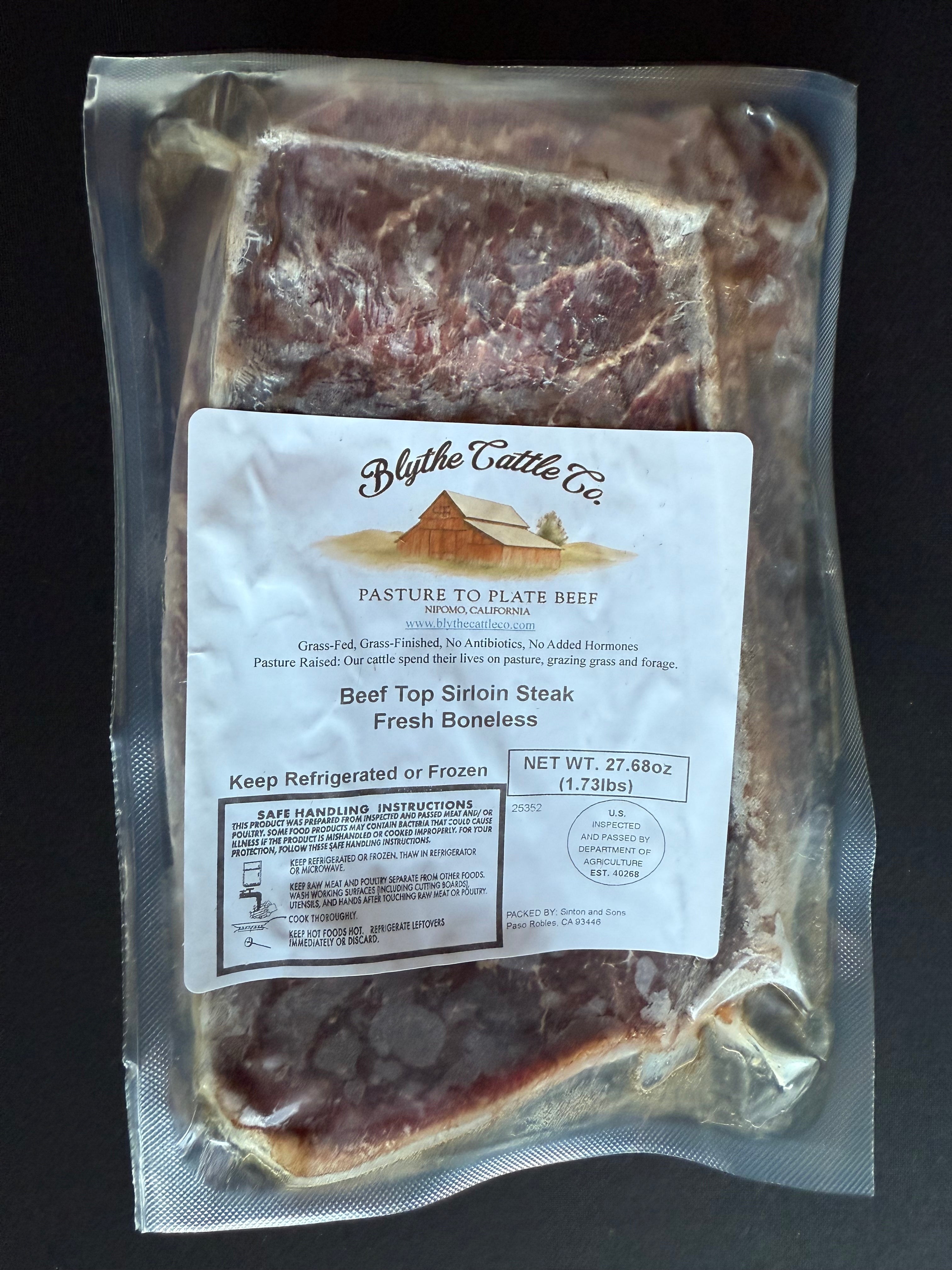 Grass-Finished Top Sirloin Steak